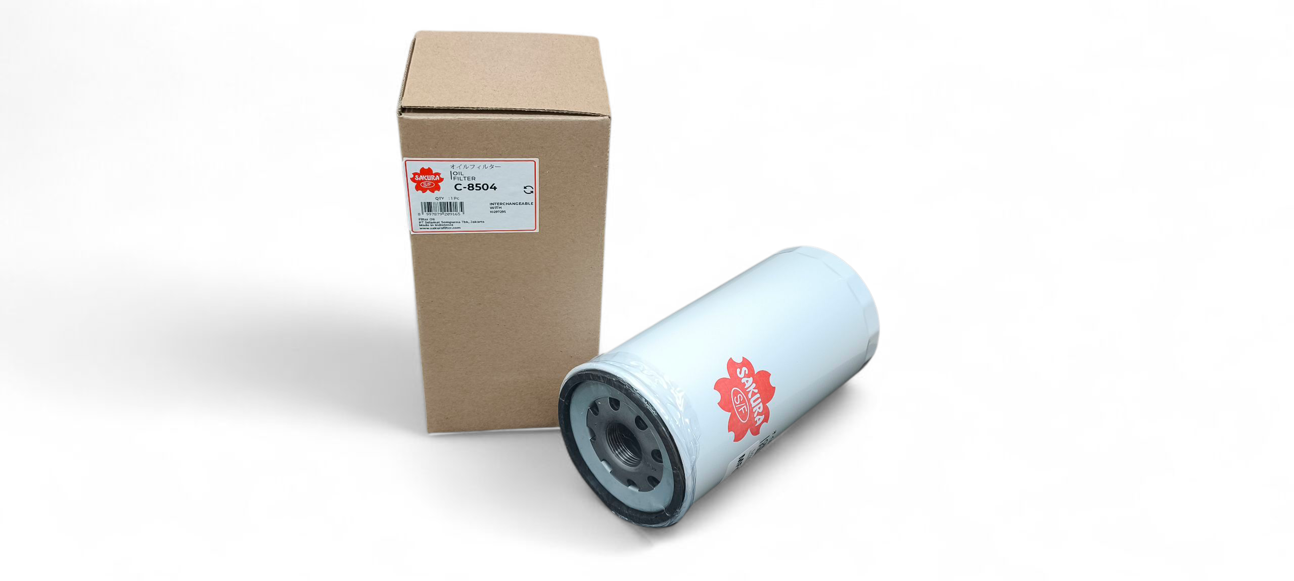 Filtr oleju SAKURA C-8504 do JOHN DERRE oraz LIEBHERR - zdjęcie produktu
