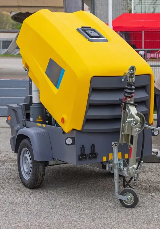 Sprężarka przewoźna – zastosowanie filtrów i separatorów do sprężonego powietrza